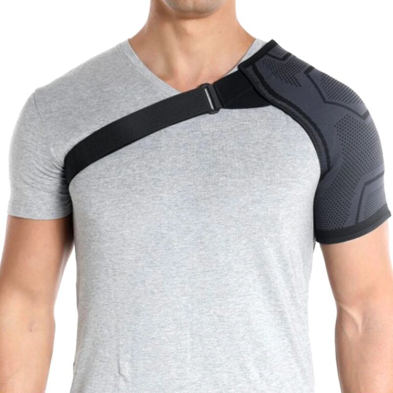 Shoulder wrap shown with its digital controller and accessories