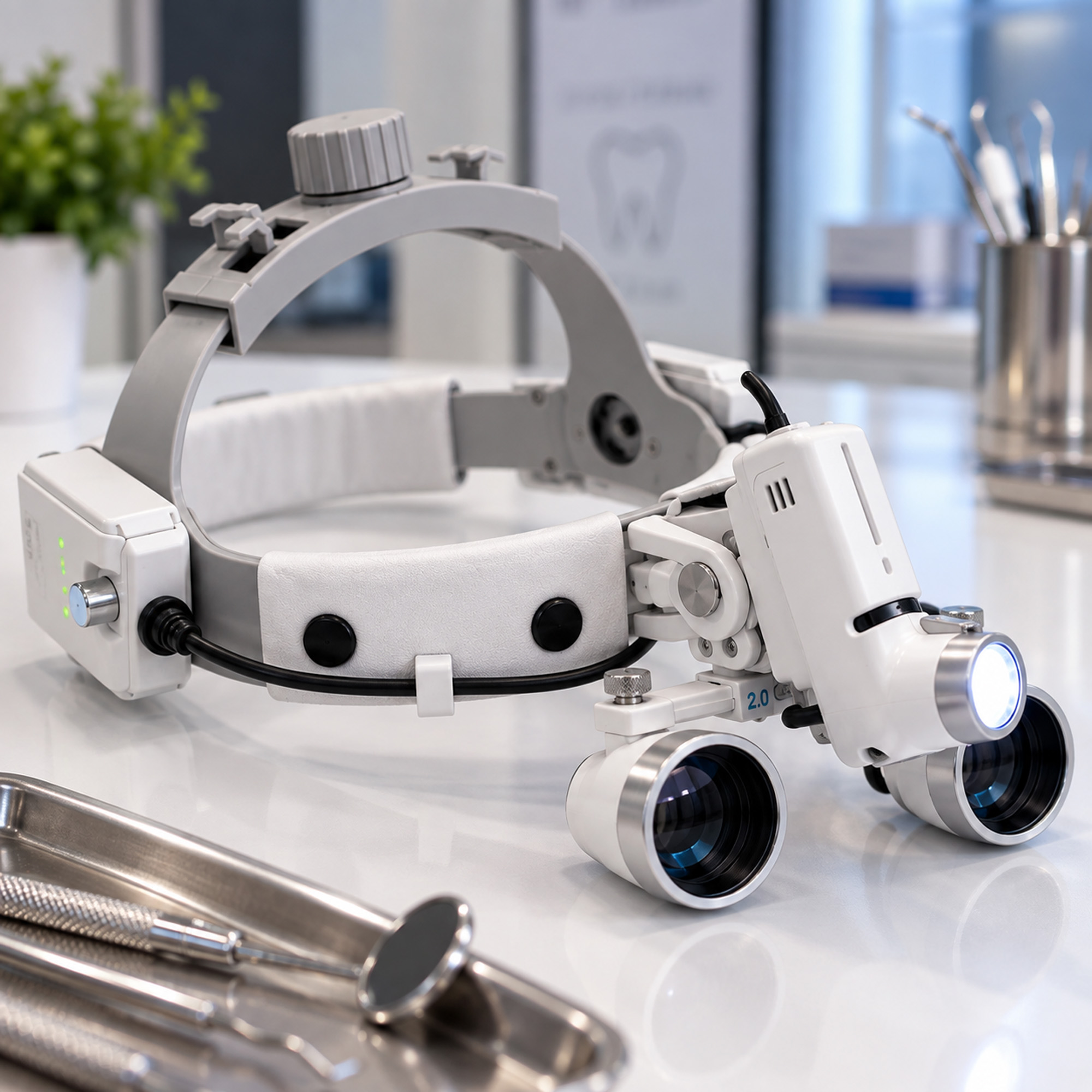 surgical-loupes-headlight-clinical-setting