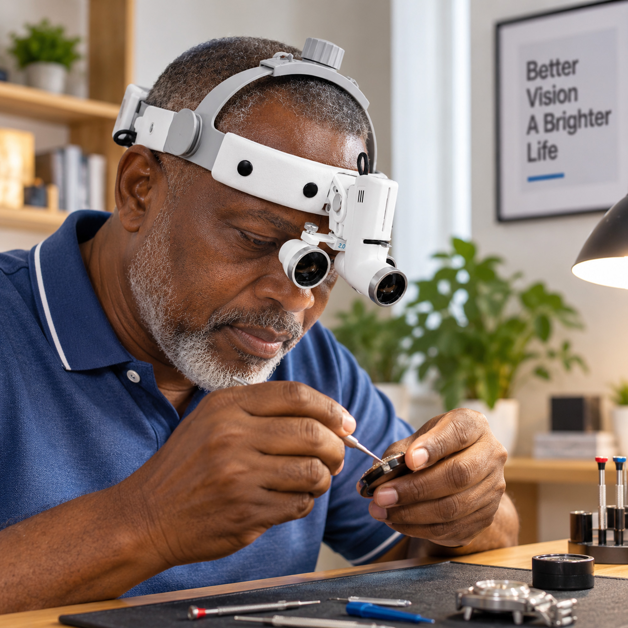 surgical-loupes-headlight-focused-light-on-work