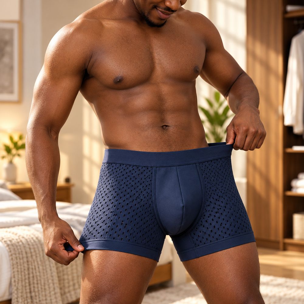 feature2 The flat waistband and legs that stay down
