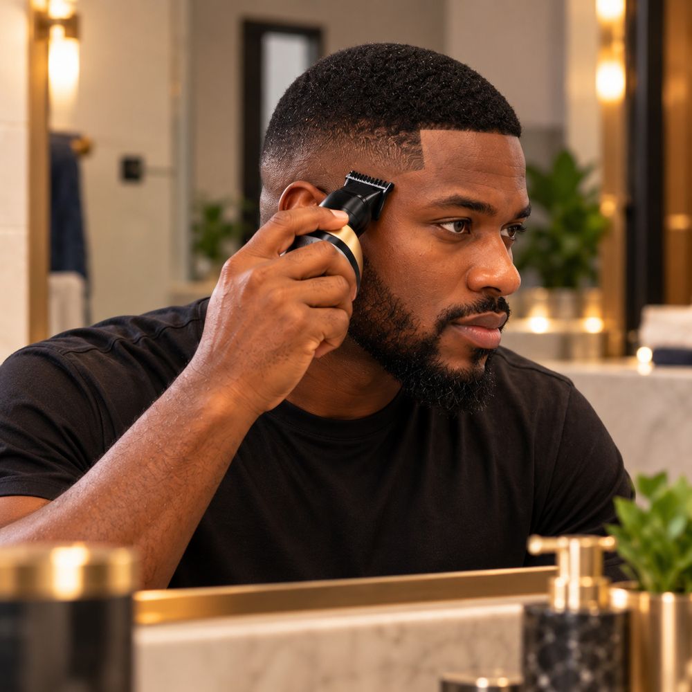 lowcuts A man lining up his low cut with the clipper
